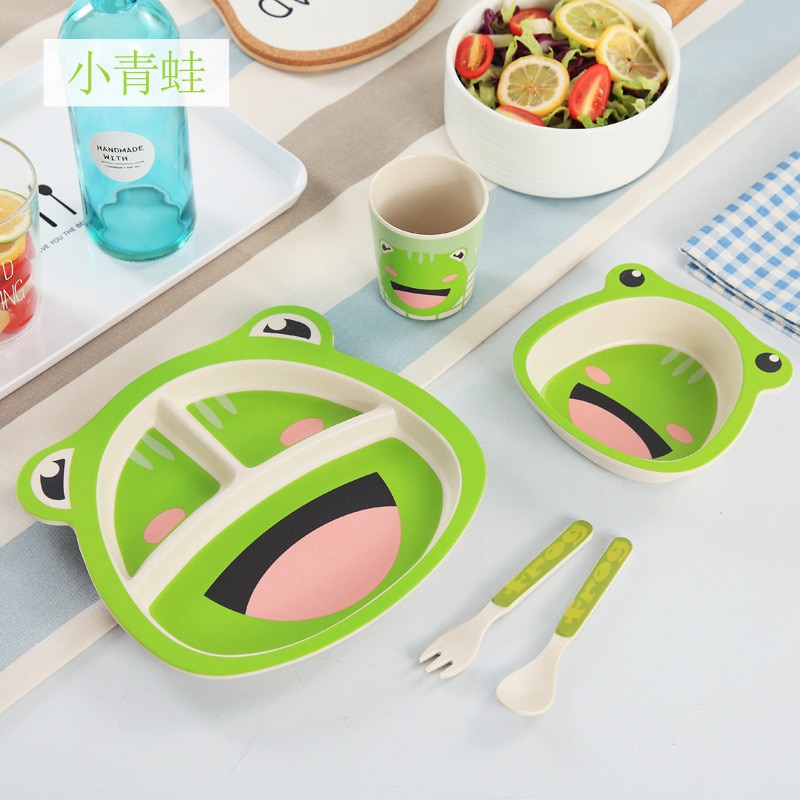 Kids Plate Set Cartoon Tableware (5Pcs Set)